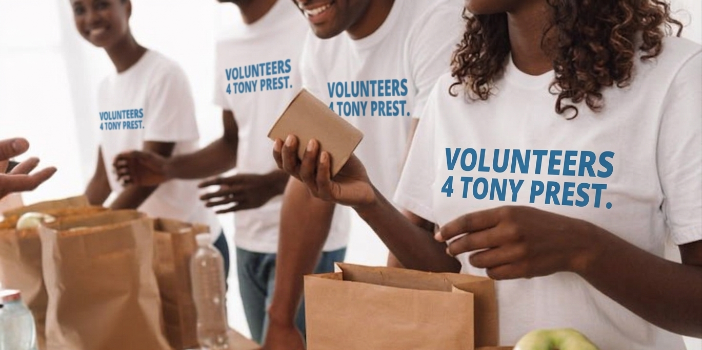 Volunteers canvassing door to door